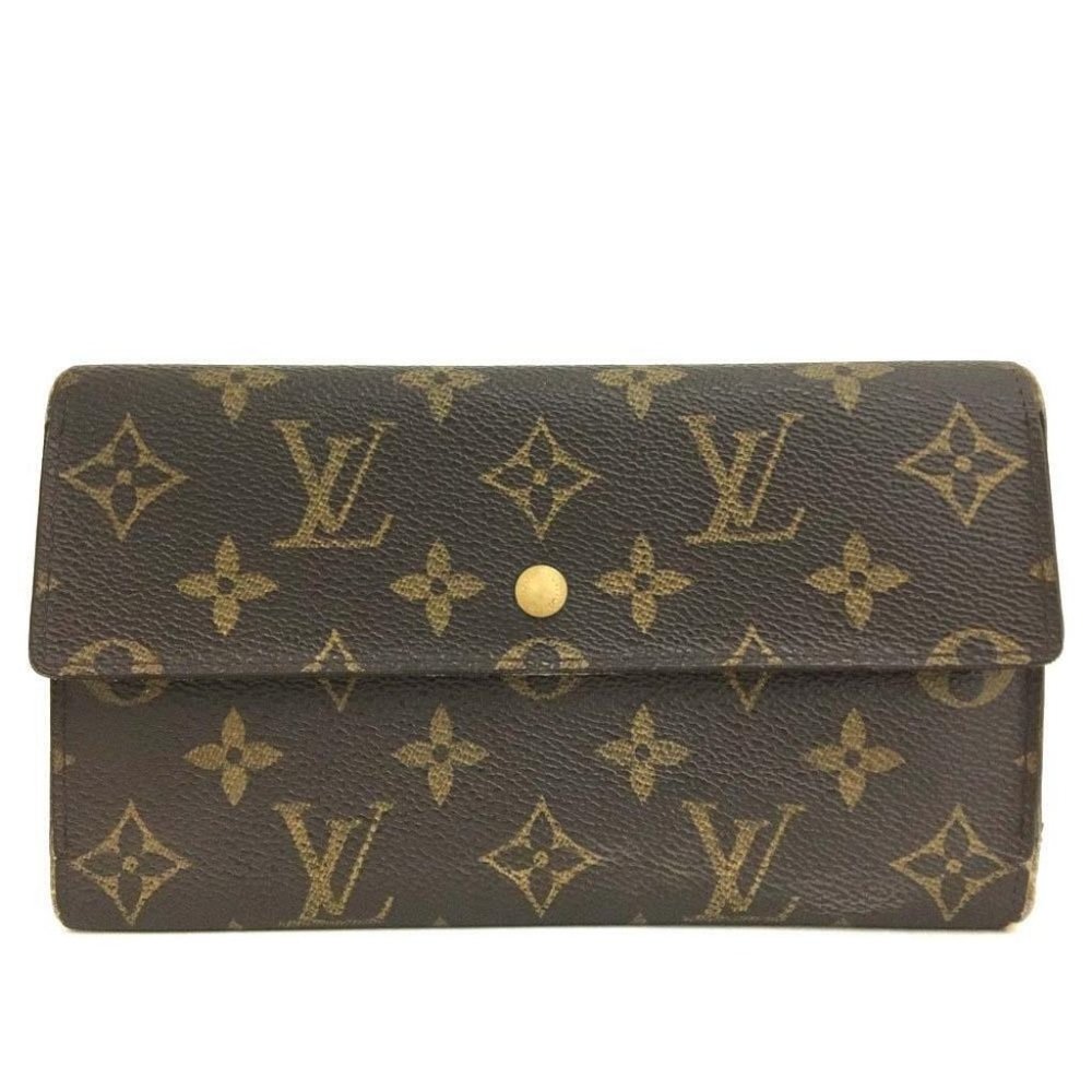 076076D Louis Vuitton Wallet Long Porte Tresor International Trifold Monogram